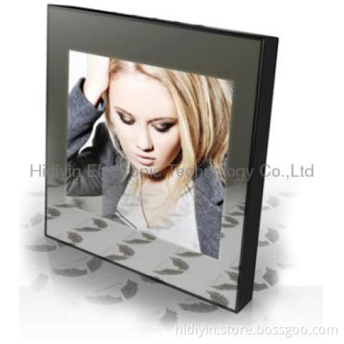 2014 new hotsales 8 inch mirror picture frame with acrylic surface